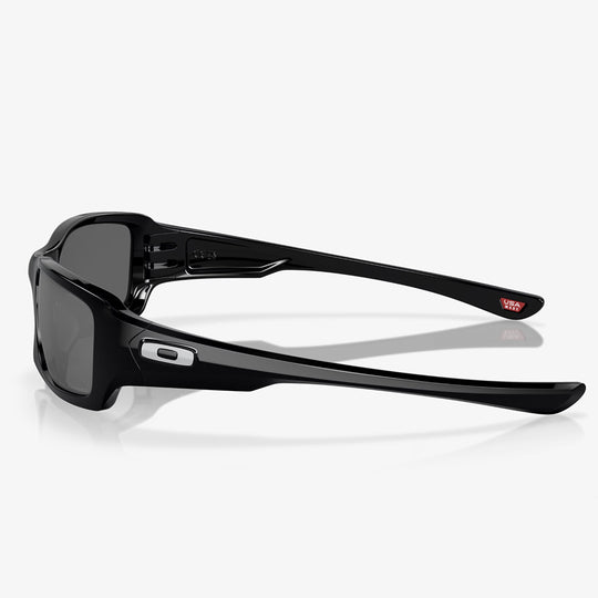 Fives Squared Sunglasses Polished Black w Grey Oak