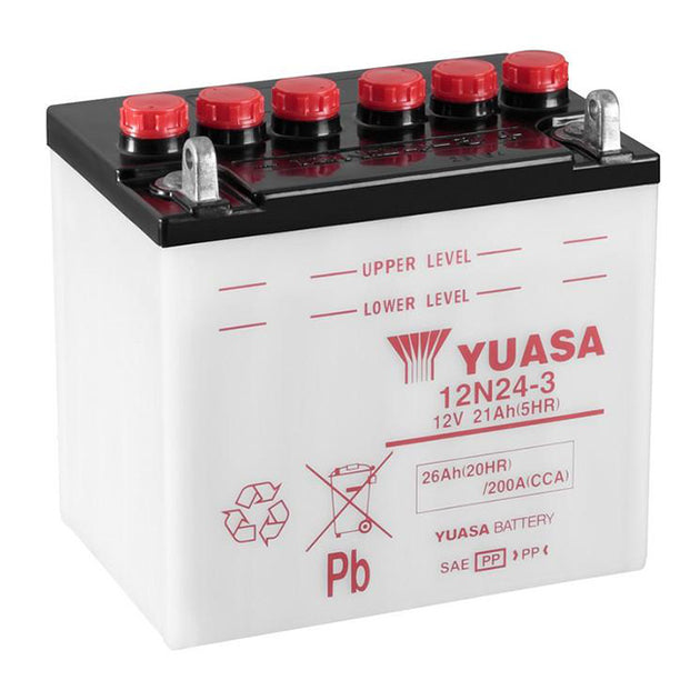 YUASA 12N243 - comes with acid pack