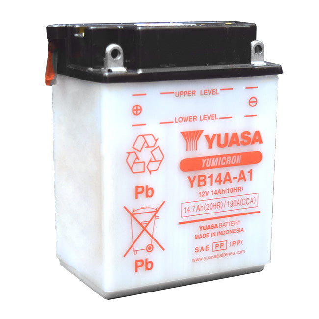 YUASA YB14AA1PK - comes with acid pack