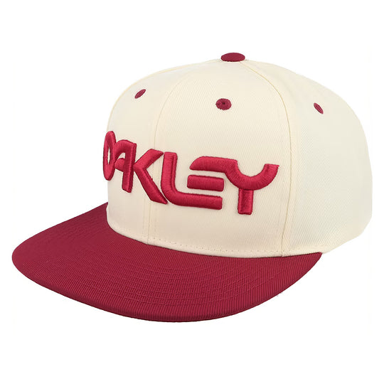 Oakley Mark III Hat - Arctic White/Iron Red